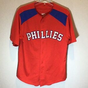 Stitches MLB Philadelphia Phillies button down jersey